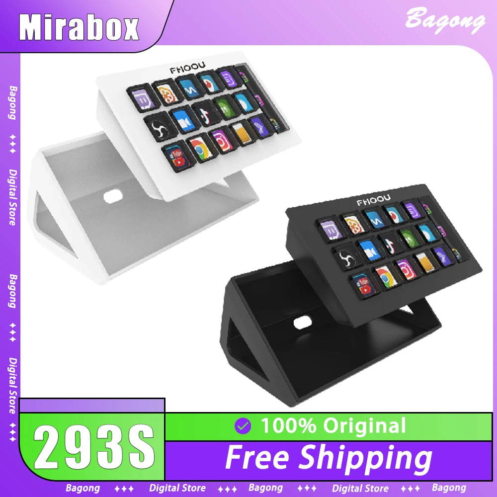 Mirabox Streamdeck Visual Mini Keyboard LCD Button Live Streaming Controller Game Programming Customizable Keypad Win Mac